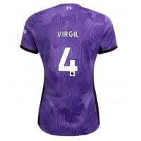 Dámy Fotbalový dres Liverpool Virgil van Dijk #4 2023-24 Třetí Krátký Rukáv